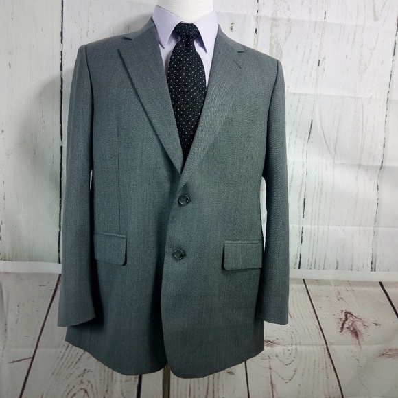 Sam's Tailor 42R Gray Surgeon Cuff Suit Blazer Spo - Picture 1 of 8